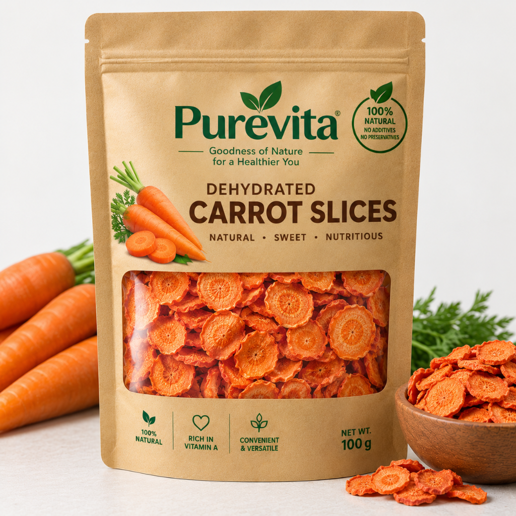 Purevita Dehydrated Carrot Slices 100 g