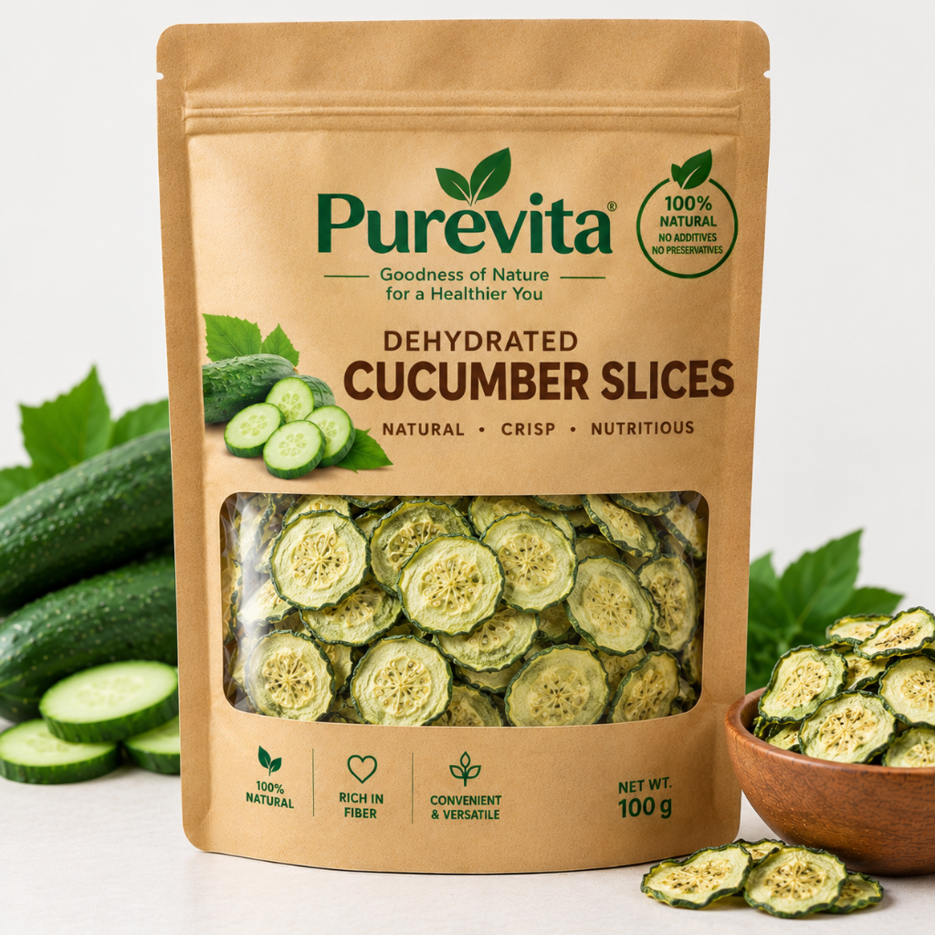 Purevita Dehydrated Cucumber Slices 100 g