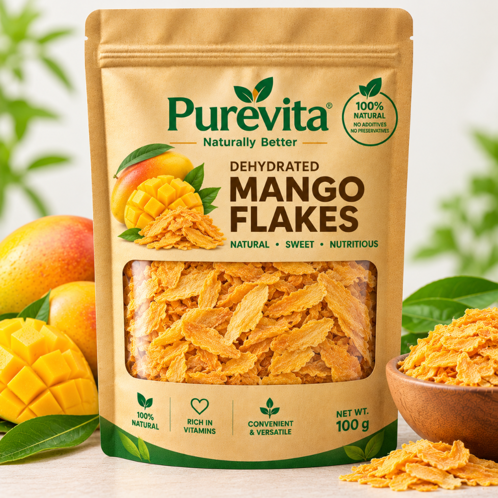 Purevita Dehydrated Mango Flakes 100 g
