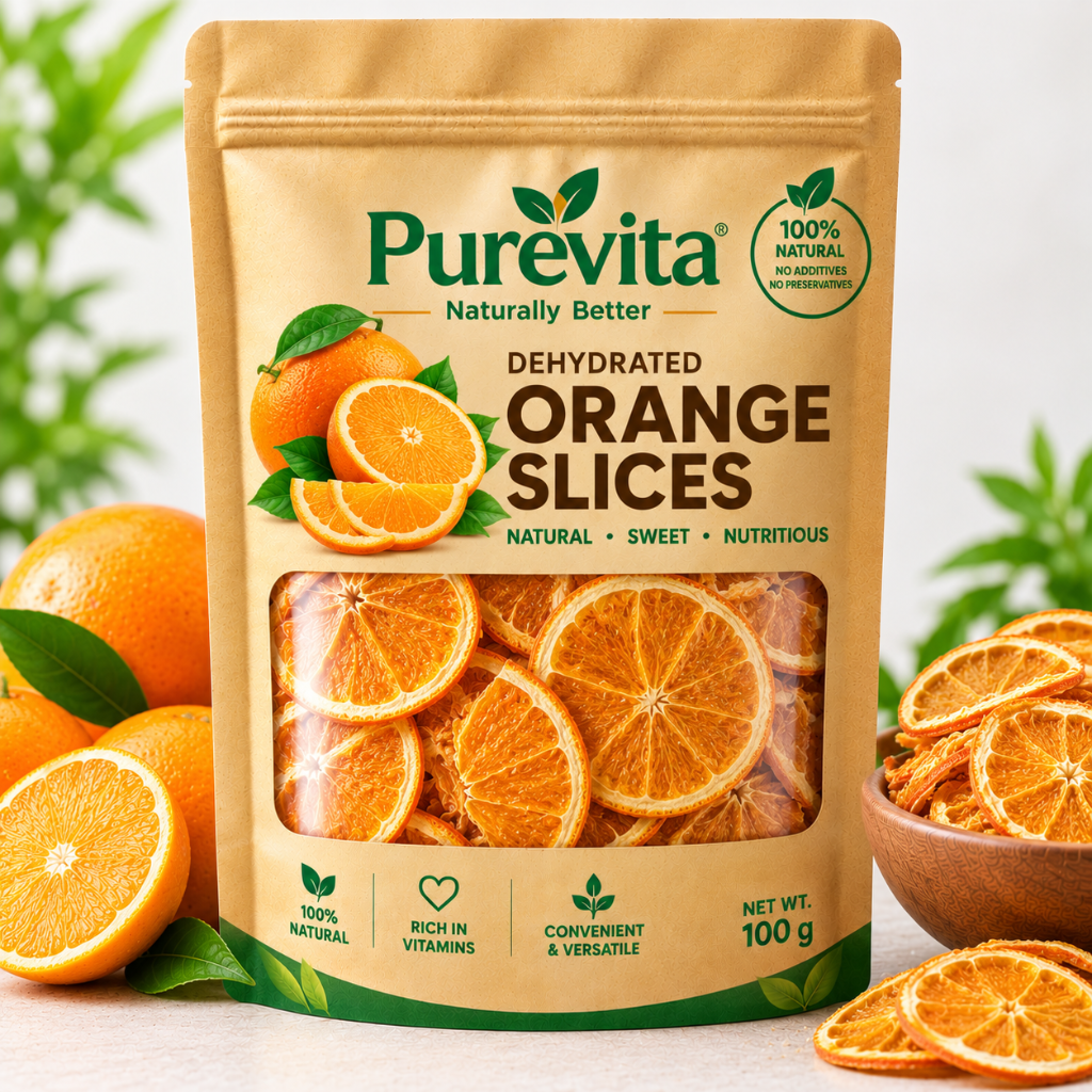 Purevita Dehydrated Orange Flakes 100 g