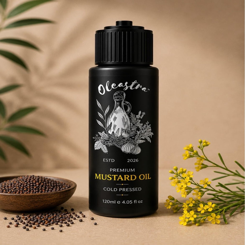 Oleastra Mustard Oil (Cold Pressed) 100% Pure 120 ml