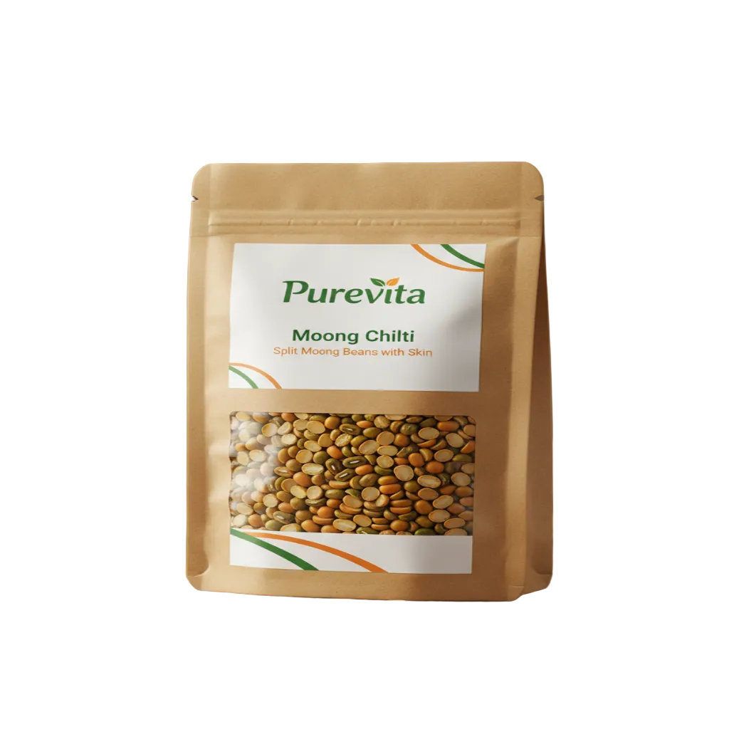 Purevita Moong Chilti (Split Moong Beans with Skin) 1 kg