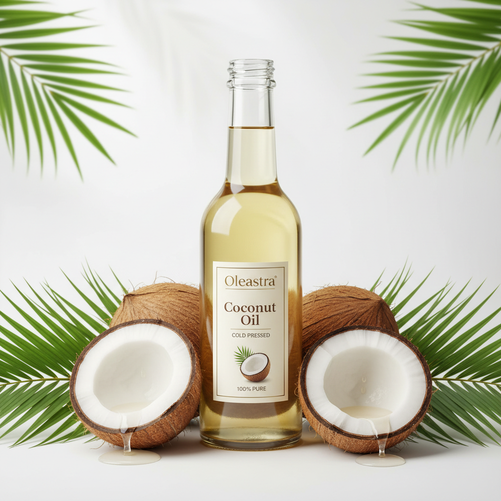 Oleastra Coconut Oil (Cold Pressed) 100% Pure 1 L