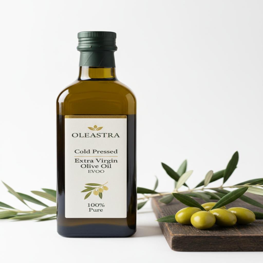 Oleastra Cold Pressed Extra Virgin Olive Oil (EVOO) 100 Pure - 500 ml