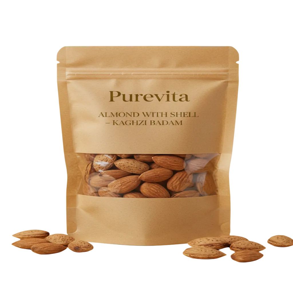 Purevita Almond With Shell (Kaghzi Badam) 250 g