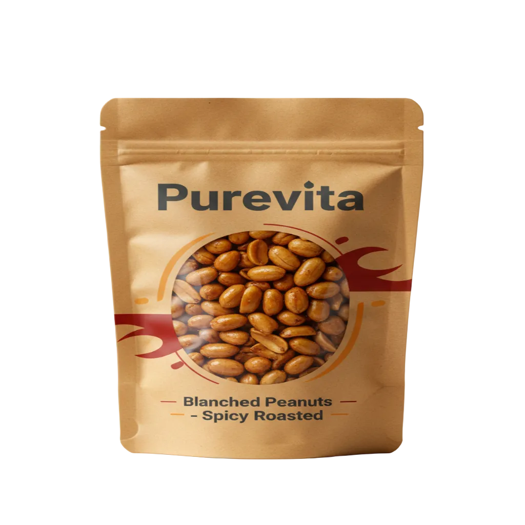 Purevita Blanched Peanuts Spicy (Roasted) 250 g