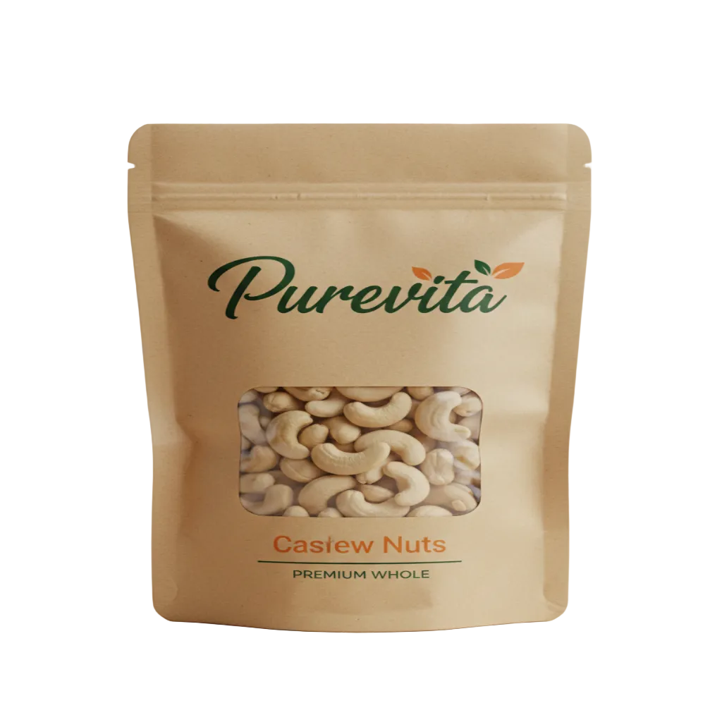 Purevita (Kaju) Cashew Nuts (Whole Kernels) 250 g