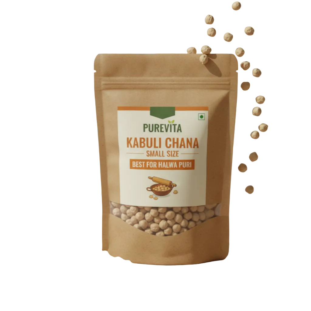 Purevita Kabuli Chana (Small Chickpeas Best for Halwa Puri) 500 g
