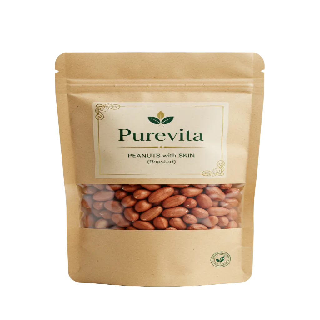 Purevita Peanuts with Skin (Roasted) 500 g