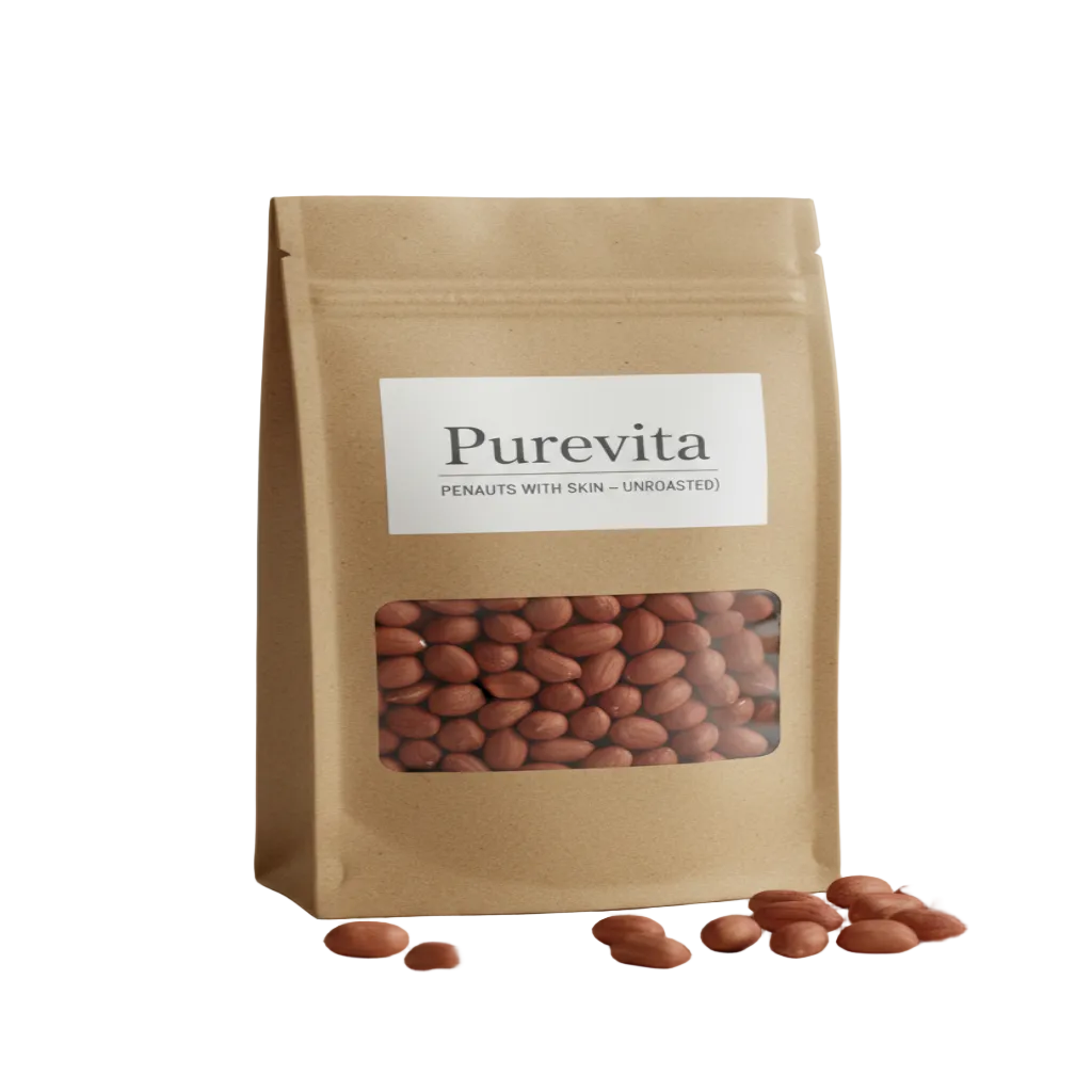 Purevita Peanuts with Skin (Unroasted) 500 g
