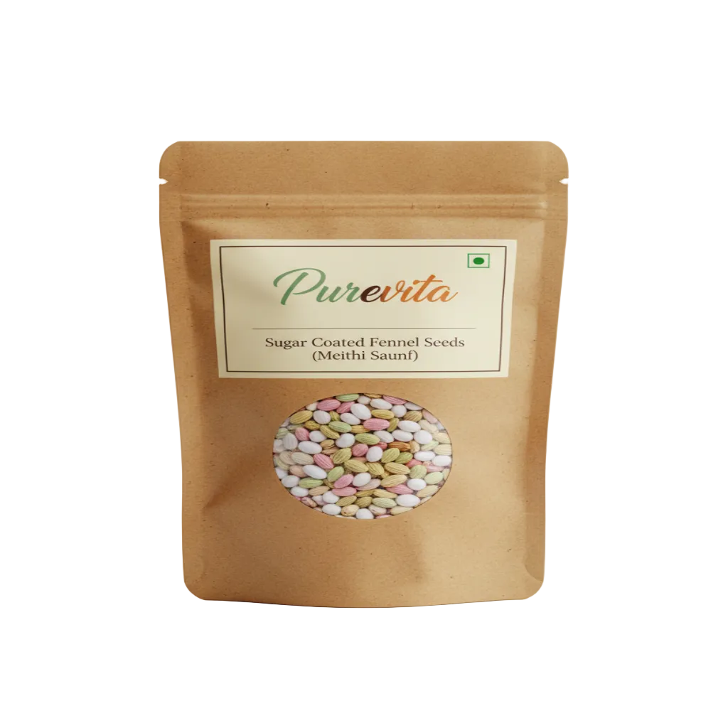 Purevita Sugar Coated Fennel Seeds (Meethi Saunf) 100 g
