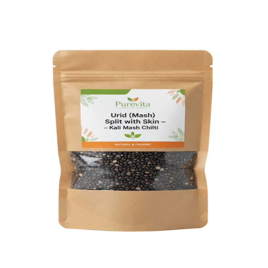 Purevita Urid (Mash) Split with Skin (Kali Mash Chilti) 500 g