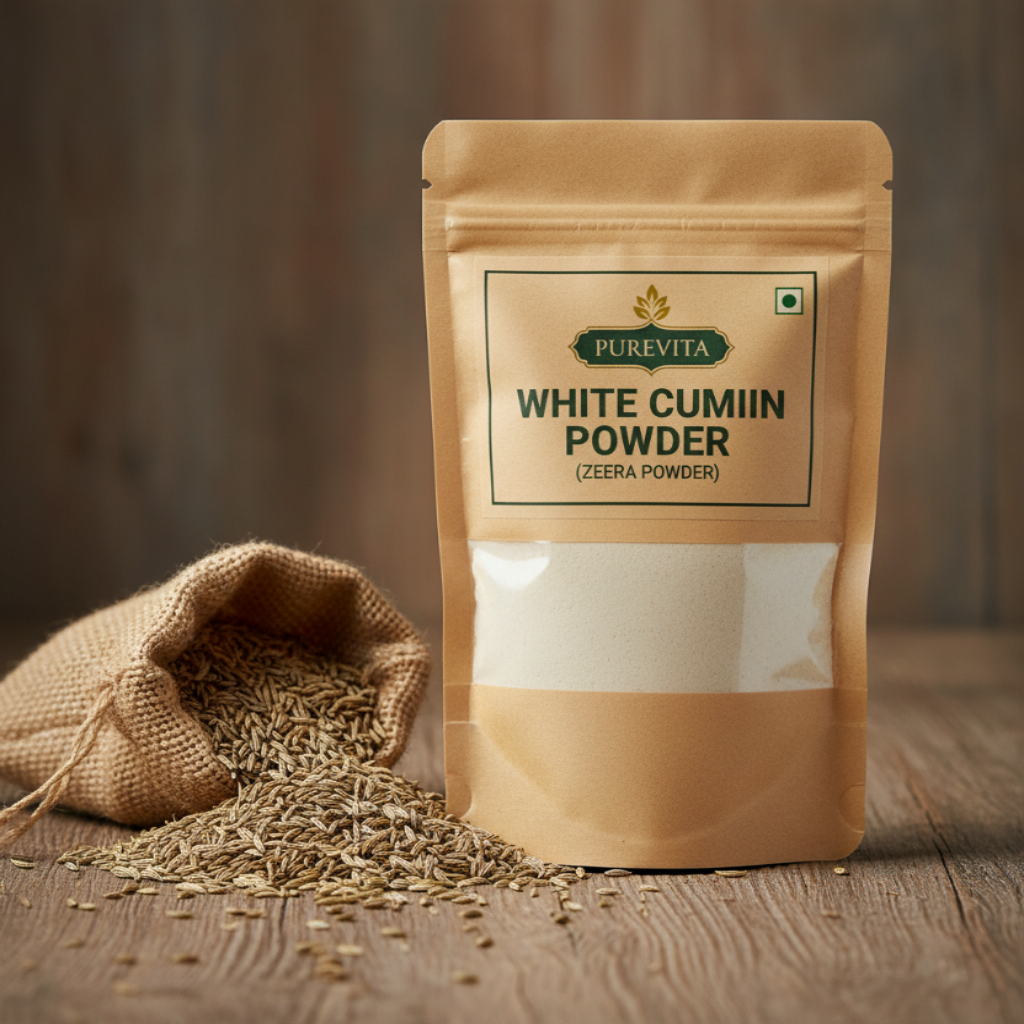 Purevita White Cumin Powder (Zeera Powder) 50 g